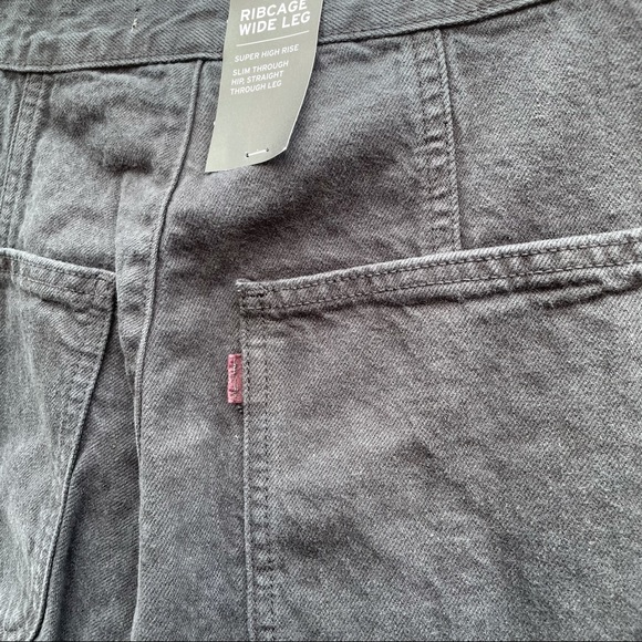 🆕 Levi’s Ribcage Wide Leg High Rise Pants Hemp - Picture 7 of 16